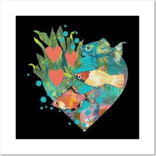 Artistic Fish Tank Sacred Heart Tropical Fish Posters and Art